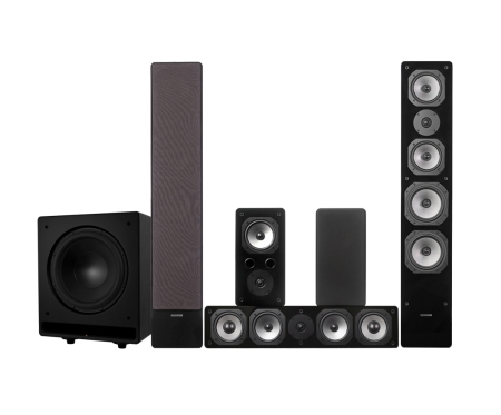 Dynavoice Challenger M-65 EX 5.1 højttalerpakke med CSB-V12 i gruppen Pakkeløsninger / Pakker til hjemmet / Højttalerpakker hos BRL (SETM65EXPKT8)