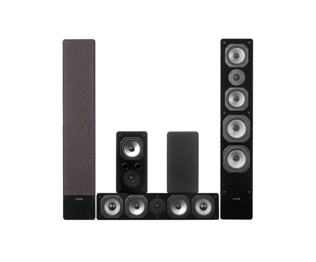 Dynavoice Challenger M-65 EX med center og surround, 5.0 højttalerpakke i gruppen Pakkeløsninger / Pakker til hjemmet / Højttalerpakker hos BRL (SETM65EXPKT9)