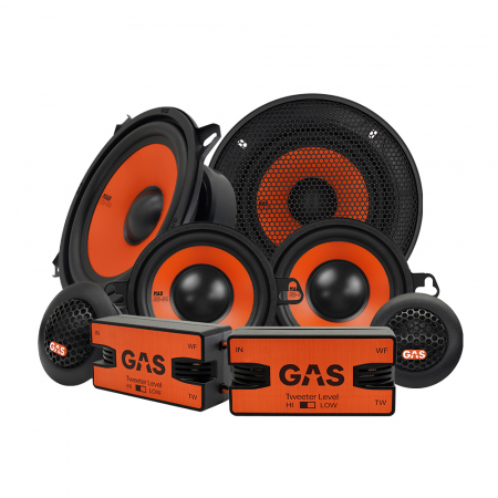 GAS MAD K2-54 & MAD M2-34, 3-vägs 5.25 tums kitsystem i gruppen Bilstereo / Bilhøjttalere / Komponentsæt hos BRL Electronics (SETMADK254PKT1)