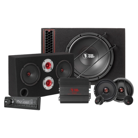 Bass Habit PL112A med M100-BT helhedspakke i gruppen Pakkeløsninger / Pakker til bilen / Komplett Pakke hos BRL (SETMADM100BTPKT6)