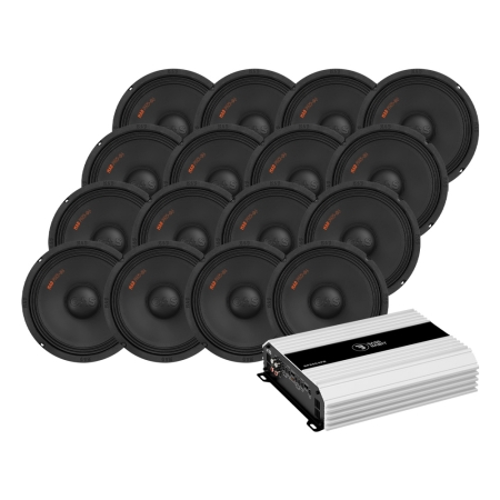 16-pack GAS MAD PM2-64 med SP5504FR, SPL-pakke i gruppen Pakkeløsninger / Pakker til bilen / SPL Højttalerpakke hos BRL (SETMADPM264PKT5)