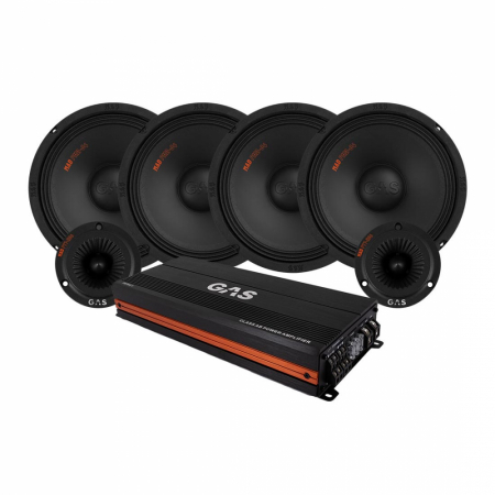 4-pack GAS MAD PM2-84 med PT1-254 SPL-paket med steg, medium i gruppen Pakkeløsninger / Pakker til bilen / SPL Højttalerpakke hos BRL (SETMADPM284PKT1)