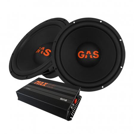 2-pack GAS MAD S2-15D2 & MAX A2-800.1D, baspaket i gruppen Pakkeløsninger / Pakker til bilen / Baspakke hos BRL Electronics (SETMADS215D2PKT1)