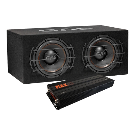 GAS MAX B1-212 med A2-2500.1DL, basspakke i gruppen Pakkeløsninger / Pakker til bilen / Baspakke hos BRL (SETMAXB1212PKT2)