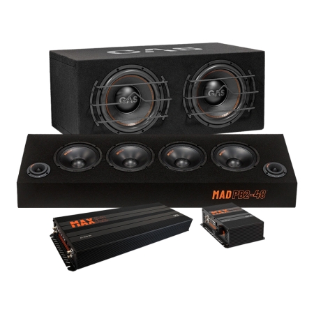 GAS MAX B1-212 raggarpakke med MAD PB2-48 og forstærker i gruppen Nyheder hos BRL (SETMAXB1212PKT4)
