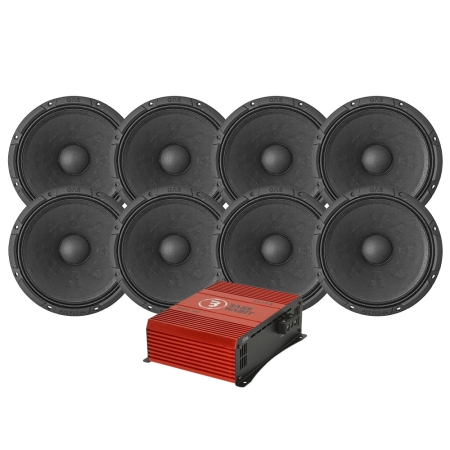 8-pack GAS MAX PM2-64 med SE850.2DF, SPL-pakke i gruppen Pakkeløsninger / Pakker til bilen / SPL Højttalerpakke hos BRL (SETMAXPM264PKT2)