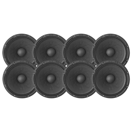 8-pack GAS MAX PM2-64, 6,7 tommers midbas/mellemregister i gruppen Pakkeløsninger / Pakker til bilen / SPL Højttalerpakke hos BRL (SETMAXPM264X8)
