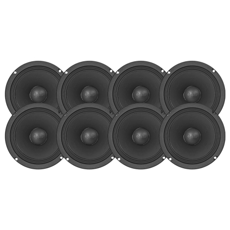 8-pack GAS MAX PMW1-64N, 6,5 tommers neo-midbas i gruppen Pakkeløsninger / Pakker til bilen / SPL Højttalerpakke hos BRL (SETMAXPMW164NX8)
