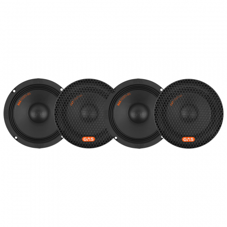 4-pak GAS MAX PMW1-64, 6.5 tommer bas/midbas i gruppen Bilstereo / Bilhøjttalere / Bas-/Mellemtoner / Midbas UDSALG hos BRL Electronics (SETMAXPMW164X4)