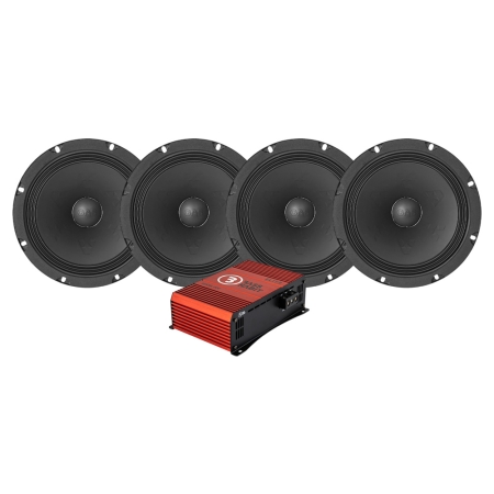 4-pack GAS MAX PMW1-84N med SE550.2DF, SPL-pakke i gruppen Pakkeløsninger / Pakker til bilen / SPL Højttalerpakke hos BRL (SETMAXPMW184NPKT1)