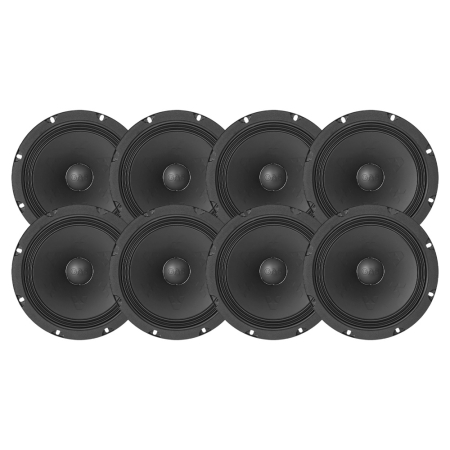 8-pack GAS MAX PMW1-84N, 8 tommers neo-midbas i gruppen Pakkeløsninger / Pakker til bilen / SPL Højttalerpakke hos BRL (SETMAXPMW184NX8)