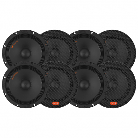 8-pak GAS MAX PMW1-84, 8 tommers bas/midbas i gruppen Bilstereo / Bilhøjttalere / Bas-/Mellemtoner / Midbas UDSALG hos BRL Electronics (SETMAXPMW184X8)