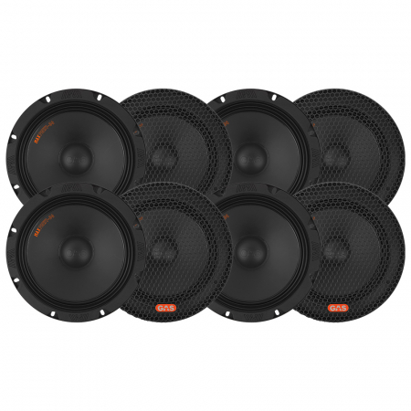 8-pack GAS MAX PMW1-84, 8 tums bas/midbas i gruppen Bilstereo / Bilhøjttalere / Bas-/Mellemtoner hos BRL Electronics (SETMAXPMW184X8)