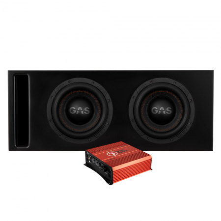 GAS MAX S1-10D1 2x10 tum i Competition-baslåda & SPL ELITE 3100.1DF, baspaket i gruppen Pakkeløsninger / Pakker til bilen / Baspakke hos BRL (SETMAXS110D1PKT3)