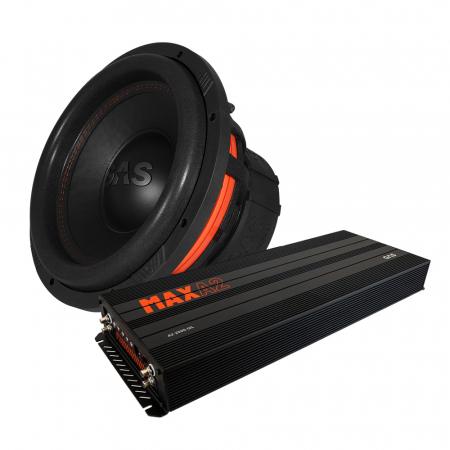 GAS MAX S1-12D1 & MAX A2-2500.1DL, baspakke i gruppen Pakkeløsninger / Pakker til bilen / Baspakke hos BRL Electronics (SETMAXS112D1PKT1)