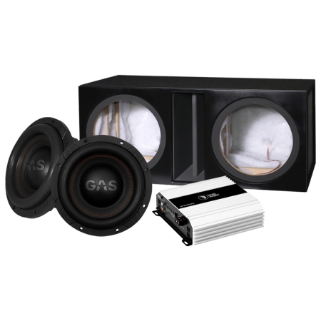 GAS MAX S1-12D1 2x12 basboks med SP31001FR, 2x12 baspakke i gruppen Pakkeløsninger / Pakker til bilen / Baspakke hos BRL (SETMAXS112D1PKT12)