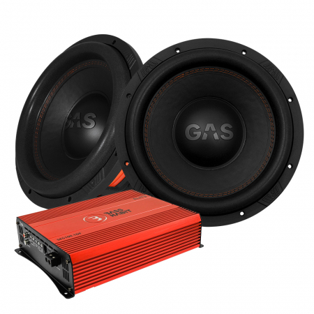 2-pak GAS MAX S1-12D2 & SPL ELITE 5100.1DF, baspakke i gruppen Pakkeløsninger / Pakker til bilen / Baspakke hos BRL (SETMAXS112D2PKT1)