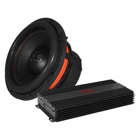 GAS MAX S1-12D2 med Bass Habit RA3600W, 1x12 baspakke i gruppen Pakkeløsninger / Pakker til bilen / Baspakke hos BRL (SETMAXS112D2PKT2)