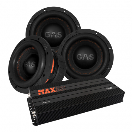 3-pack GAS MAX S1-8D1 & MAX A2-1500.1D, baspaket till jänkare i gruppen Pakkeløsninger / Pakker til bilen / Baspakke hos BRL Electronics (SETMAXS18D1PKT3)