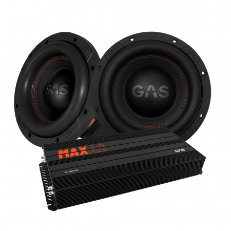 2-pack GAS MAX S1-8D1 & MAX A2-1500.1D, baspaket i gruppen Pakkeløsninger / Pakker til bilen / Baspakke hos BRL Electronics (SETMAXS18D2PKT1)