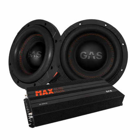 2-pak GAS MAX S1-8D1 & MAX A2-1500.1D, baspakke i gruppen Pakkeløsninger / Pakker til bilen / Baspakke hos BRL Electronics (SETMAXS18D2PKT1)