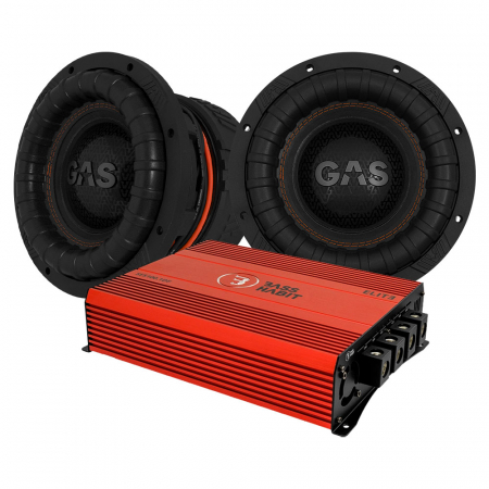 2-pak GAS MAX S2-10D1 & SPL ELITE 5100.1DF, baspakke i gruppen Pakkeløsninger / Pakker til bilen / Baspakke hos BRL Electronics (SETMAXS210D1PKT3)