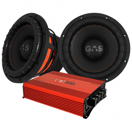2-pack GAS MAX S2-12D1 & SPL ELITE 5100.1DF, baspaket i gruppen Pakkeløsninger / Pakker til bilen / Baspakke hos BRL Electronics (SETMAXS212D1PKT1)