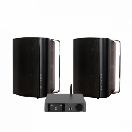 Dynavoice CA802BT & DLS MB6i utomhushögtalare, svart i gruppen Pakkeløsninger / Pakker til hjemmet / Stereopakker hos BRL Electronics (SETMB6IPKT2)