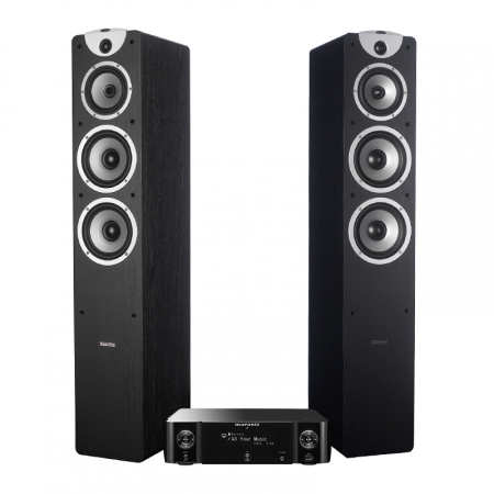 Marantz M-CR511 & Dynavoice Magic F-7 EX v3 Svart, stereopaket i gruppen Pakkeløsninger / Pakker til hjemmet / Stereopakker hos BRL (SETMCR511BPKT2)