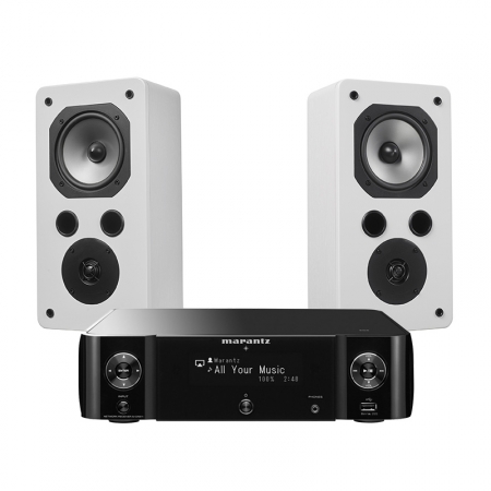 Marantz M-CR511 & Dynavoice Challenger S-5 EX v4 Vit, stereopaket i gruppen Pakkeløsninger / Pakker til hjemmet / Stereopakker hos BRL (SETMCR511BPKT4)