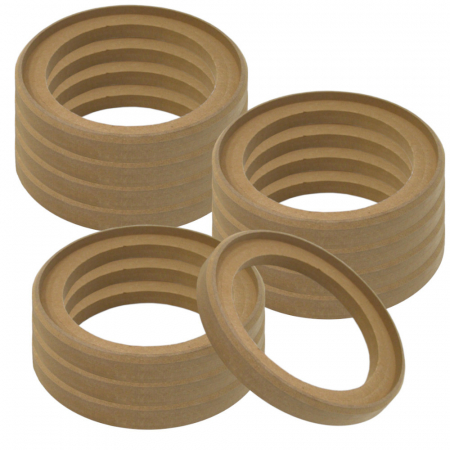 12-pack försänkta MDF-ringar, 10 tum i gruppen Bilstereo / Tilbehør / Byggematerialer / MDF-ringe hos BRL Electronics (SETMDFRING10X12)