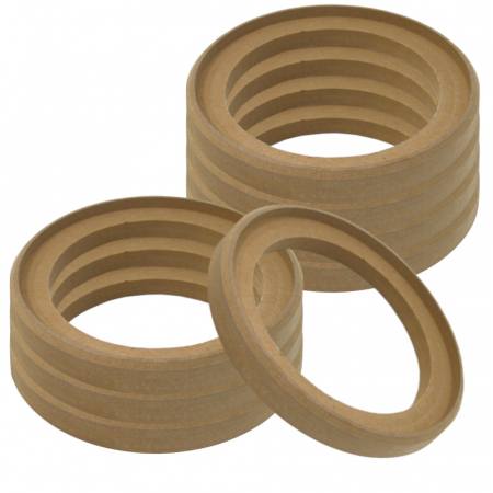 8-pak forsænkede MDF-ringe, 8 tommer i gruppen Bilstereo / Tilbehør / Byggematerialer / MDF-ringe hos BRL Electronics (SETMDFRING8X8)