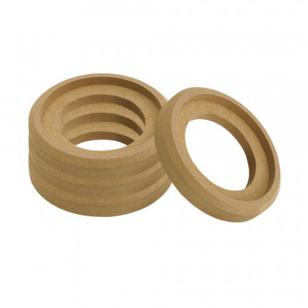 4-pak forsænkede MDF-ringe til diskanter, 72 mm i gruppen Bilstereo / Tilbehør / Byggematerialer / MDF-ringe hos BRL Electronics (SETMDFRINGTW1X4)