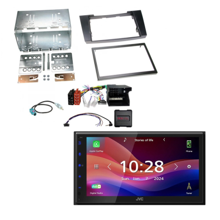 JVC KW-M695DBW bilstereopakke til Mercedes CLS/W211 2002-2008, passiv i gruppen Bilstereo / Hvad passer i min bil / Mercedes / E-klasse / E-klasse 2002-2009 W211 hos BRL (SETMERCEDESPKT6)