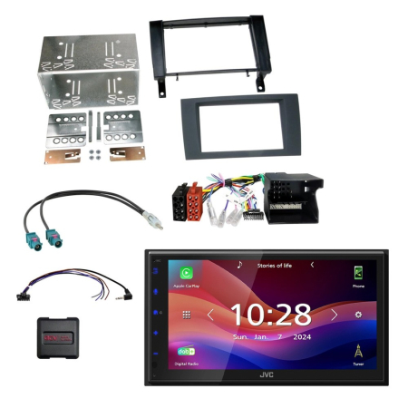 JVC KW-M695DBW bilstereopakke til Mercedes SLK R171 2004-2008 i gruppen Bilstereo / Hvad passer i min bil / Mercedes / SLK / SLK 2004- hos BRL (SETMERCEDESPKT7)