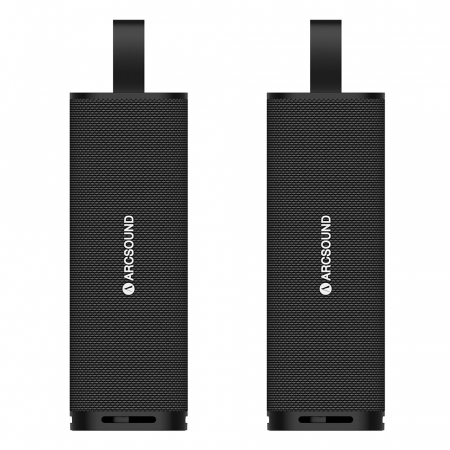 2-pakke Arcsound NOVA Bluetooth-højttalere, sort i gruppen Hjemmestereo / Højttalere / Bluetoothhøjttalere hos BRL (SETNOVAX2)