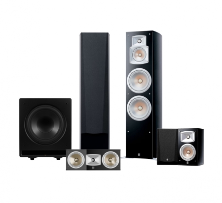 Yamaha NS-777 surroundsystem med subwoofer, 5.1 hjemmebiopakke i gruppen Pakkeløsninger / Pakker til hjemmet / Højttalerpakker hos BRL (SETNS777BPKT2)