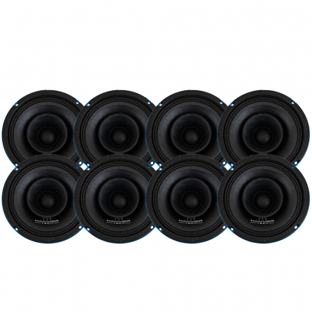 8-pack Hammer Tech Omni Class OCF165, 6.5tums mellanregister i gruppen Pakkeløsninger / Pakker til bilen / SPL Højttalerpakke hos BRL (SETOCF65PKT3)