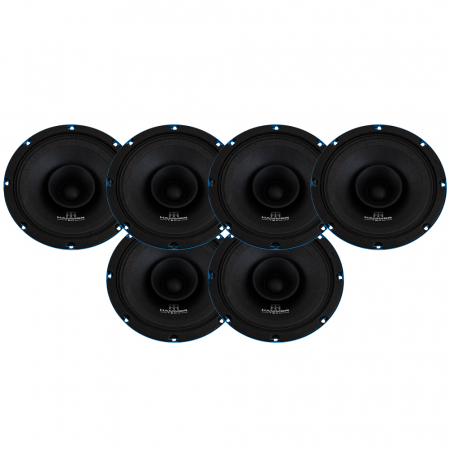 6-pack Hammer Tech Omni Class OCF200, 8 tums mellanregister i gruppen Pakkeløsninger / Pakker til bilen / SPL Højttalerpakke hos BRL (SETOCF8PKT2)