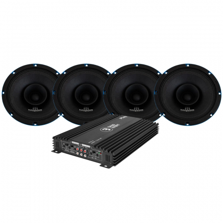 4-pack Hammer Tech Omni Class OCF200 & Play Power 65.4 SPL-paket, medium i gruppen Pakkeløsninger / Pakker til bilen / SPL Højttalerpakke hos BRL (SETOCF8PKT4)
