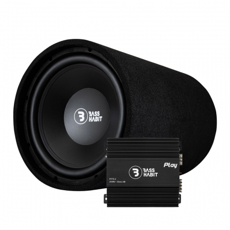 Bass Habit Play P12S & Play Power 70.2, basspakke i gruppen Pakkeløsninger / Pakker til bilen / Baspakke hos BRL Electronics (SETP12SPKT)