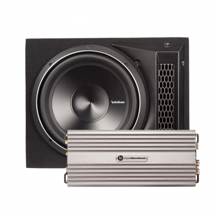 Rockford Fosgate P3, 1x12 tommers baslåda & DLS CCi500, baspaket i gruppen Pakkeløsninger / Pakker til bilen / Baspakke hos BRL Electronics (SETP31X12PKT1)