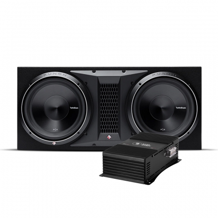 Rockford Fosgate P3 2x12 & Bass Habit SPL ELITE 1000.1DF i gruppen Pakkeløsninger / Pakker til bilen / Baspakke hos BRL Electronics (SETP32X12PKT2)