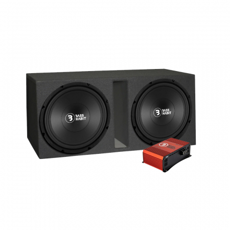 2-pack Bass Habit P380 i baslåda & SPL ELITE 1200.1DF, baspaket i gruppen Pakkeløsninger / Pakker til bilen / Baspakke hos BRL (SETP380PKT12)
