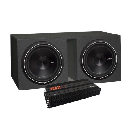 2-pak Rockford Fosgate P3D4-15 i kasse med forstærker, 2x15 baspakke i gruppen Nyheder hos BRL (SETP3D415PKT6)