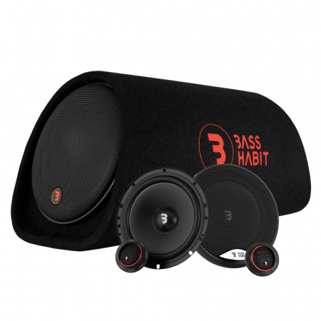Bass Habit Play P8A med kitsystem i gruppen Pakkeløsninger / Pakker til bilen / Komplett Pakke hos BRL Electronics (SETP8APKT3)