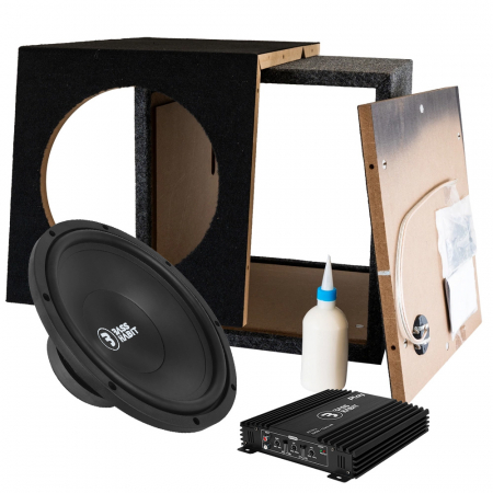 Bass Habit PL300 i kasse med PP 70.2 (gen. 2), baspakke i byggesæt i gruppen Bilstereo / Bas / Baskasse i byggesæt hos BRL Electronics (SETPL300PKT6)
