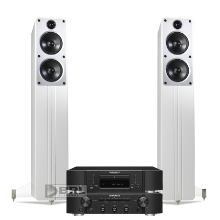 Marantz PM6006 & CD6006 med Q Acoustics Concept 40 - Vit i gruppen Pakkeløsninger / Pakker til hjemmet / Stereopakker hos BRL (SETPM6006BPKT2)
