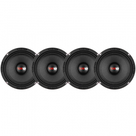 4-pack DS18 PRO-X6.4M, 6.5 tums midbas i gruppen Bilstereo / Bilhøjttalere / Bas-/Mellemtoner hos BRL Electronics (SETPROX64MX4)