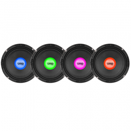 4-pack DS18 PRO-X6.4RGBCAP, 6.5 tommer midbass med RGB LED-belysning i gruppen Bilstereo / Bilhøjttalere / Bas-/Mellemtoner / Midbas UDSALG hos BRL Electronics (SETPROX64RGBCAPX4)